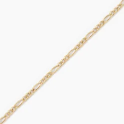 Bracelet Esma Maille Alternee 1/3 Or Jaune
