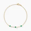 Bracelet Esmerald Rendez-vous Or Jaune Emeraude