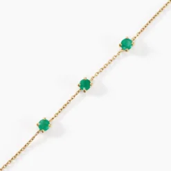 Bracelet Esmerald Rendez-vous Or Jaune Emeraude