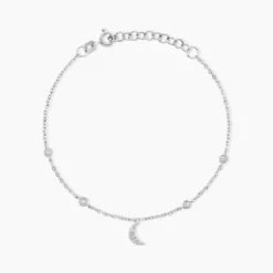 Bracelet Estrella Argent Blanc Oxyde De Zirconium