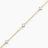 Bracelet Ethere Or Jaune Oxyde De Zirconium