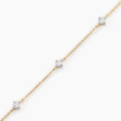 Bracelet Ethere Or Jaune Oxyde De Zirconium