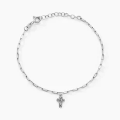 Bracelet Etincelante Argent Blanc