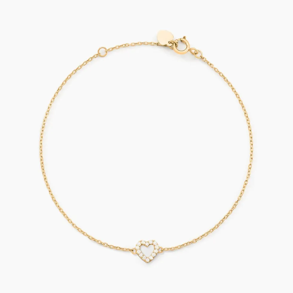 Bracelet Eufemia Or Jaune Oxyde De Zirconium