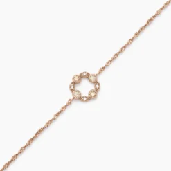 Bracelet Eugenie Argent Rose Oxyde De Zirconium
