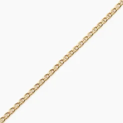 Bracelet Eunice Or Jaune Maille Marine