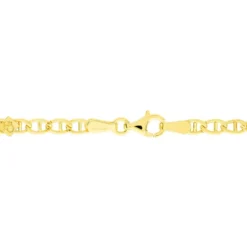 Bracelet Eunice Or Jaune Maille Marine