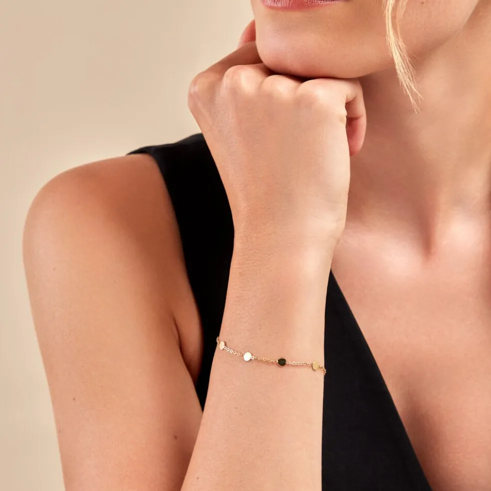Bracelet Eva Acier Jaune