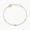 Bracelet Eva Acier Jaune Cristal