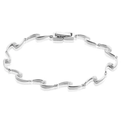 Bracelet Ezia Argent Blanc Oxyde De Zirconium