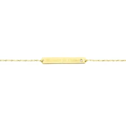 Bracelet Fania Or Jaune Oxydes De Zirconium