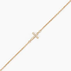 Bracelet Fatos Plaqué Or Jaune Oxyde De Zirconium