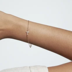Bracelet Fatos Plaqué Or Jaune Oxyde De Zirconium