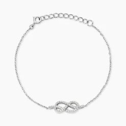 Bracelet Fiorine Argent Blanc Oxyde De Zirconium