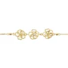Bracelet Floraison Dorée Or Jaune Oxyde De Zirconium