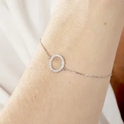Bracelet Francesca Argent Blanc Oxyde De Zirconium