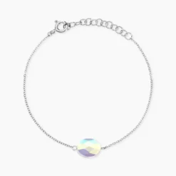 Bracelet Franz Argent Blanc Cristaux De Swarovski