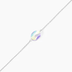 Bracelet Franz Argent Blanc Cristaux De Swarovski