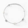 Bracelet Gaetane Argent Blanc Perle De Culture Oxyde De Zirconium