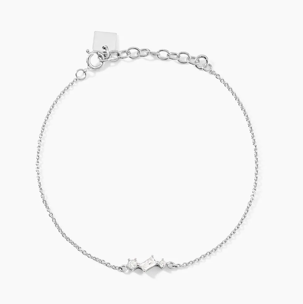 Bracelet Galla Argent Blanc Oxyde De Zirconium