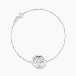 Bracelet Galla Argent Blanc Oxyde De Zirconium