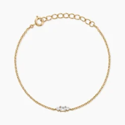 Bracelet Georgia Plaqué Or Jaune Oxyde De Zirconium