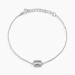 Bracelet Gia Argent Blanc Oxyde De Zirconium