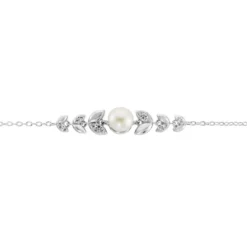 Bracelet Giambattista Argent Blanc Perle De Culture Oxyde De Zirconium