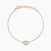 Bracelet Gino Argent Rose Oxyde De Zirconium