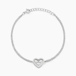 Bracelet Gloria Argent Blanc Oxyde De Zirconium