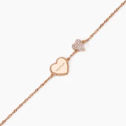 Bracelet Gloria Argent Rose Oxyde De Zirconium