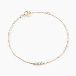 Bracelet Graziano Or Jaune Diamant Synthétique