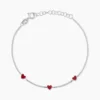 Bracelet Griotte Argent Blanc