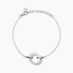 Bracelet Grizzel Argent Blanc Oxyde De Zirconium