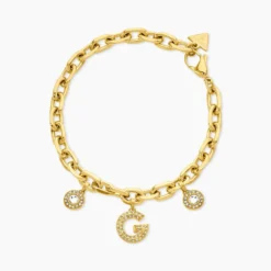 Bracelet Guess G Crystal Acier Jaune Oxyde De Zirconium