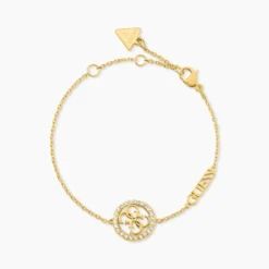 Bracelet Guess Life In 4G Acier Jaune Oxyde De Zirconium