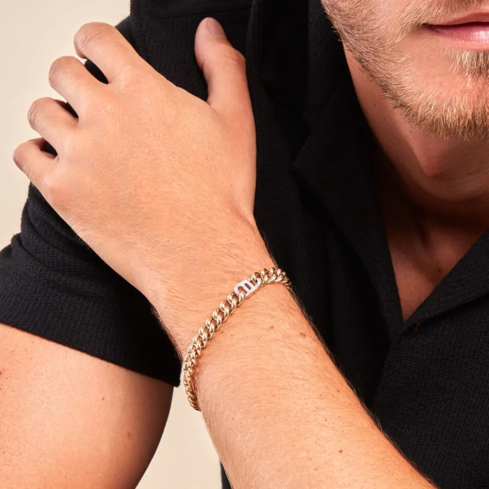 Bracelet Haskel Or Jaune Diamant