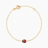Bracelet Helidie Coccinelle Or Jaune