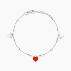 Bracelet Hinde Argent Blanc