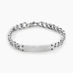Bracelet Hugo Acier Blanc