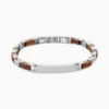 Bracelet Identité Acier Blanc Jorg