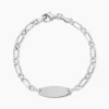 Bracelet Identité Anilo Argent Blanc