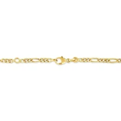 Bracelet Identité Bartolomee Maille Alternee 1/3 Or Jaune