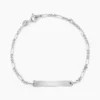 Bracelet Identite Bebe Or Blanc Bartolomee