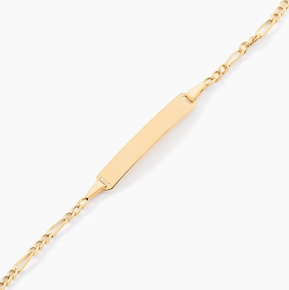 Bracelet Identite Bebe Or Jaune Bartolomee