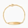Bracelet Identite Bebe Or Jaune Ericka