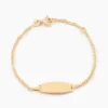 Bracelet Identite Bebe Or Jaune Ericka