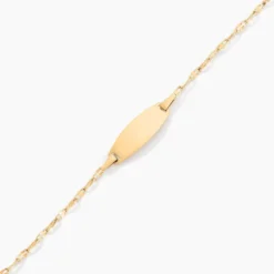 Bracelet Identité Eowyn Maille Fantaisie Or Jaune