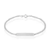 Bracelet Identité Etheline Maille Gourmette Or Blanc