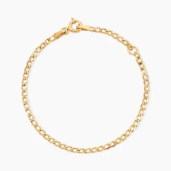 Bracelet Identité Etheline Maille Gourmette Or Jaune